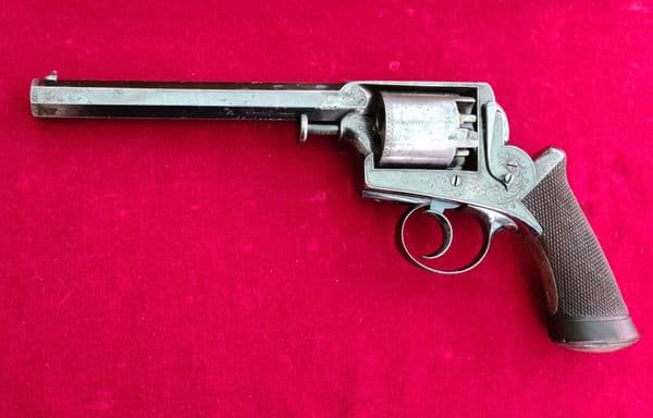 An exceptional cased blued Adams .45 cal percussion revolver. Ref 3729